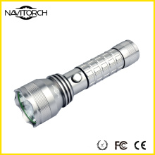 Black Long Run Time Durable rechargeable LED Torch (NK-2662)